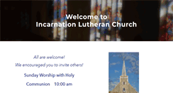 Desktop Screenshot of incarnationlutheran.com