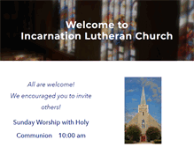 Tablet Screenshot of incarnationlutheran.com